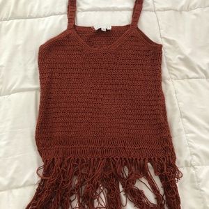 Chunky knit tank top